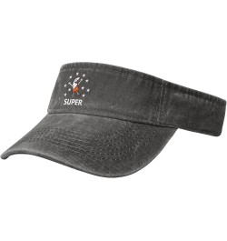 Unisex Adult Women's Men's Sport Sun Visor Cotton Hats Adjustable Empty Top Work Baseball Cap for Women Men Deep Heather $14....