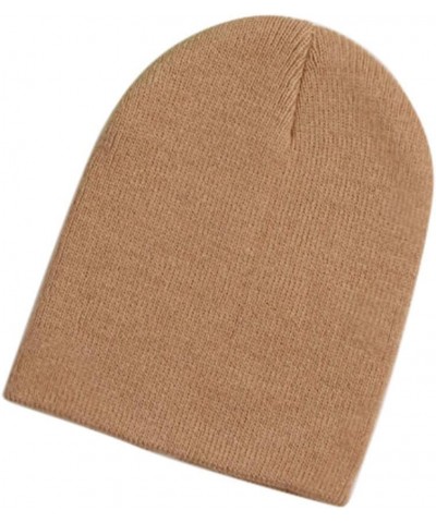 Babys Cute Knitted Beanie Hats Winter Warmer Soft Slouchy Beanies Cap Soft Stretch Hats for Cold Weather V06-khaki $7.19 Rain...