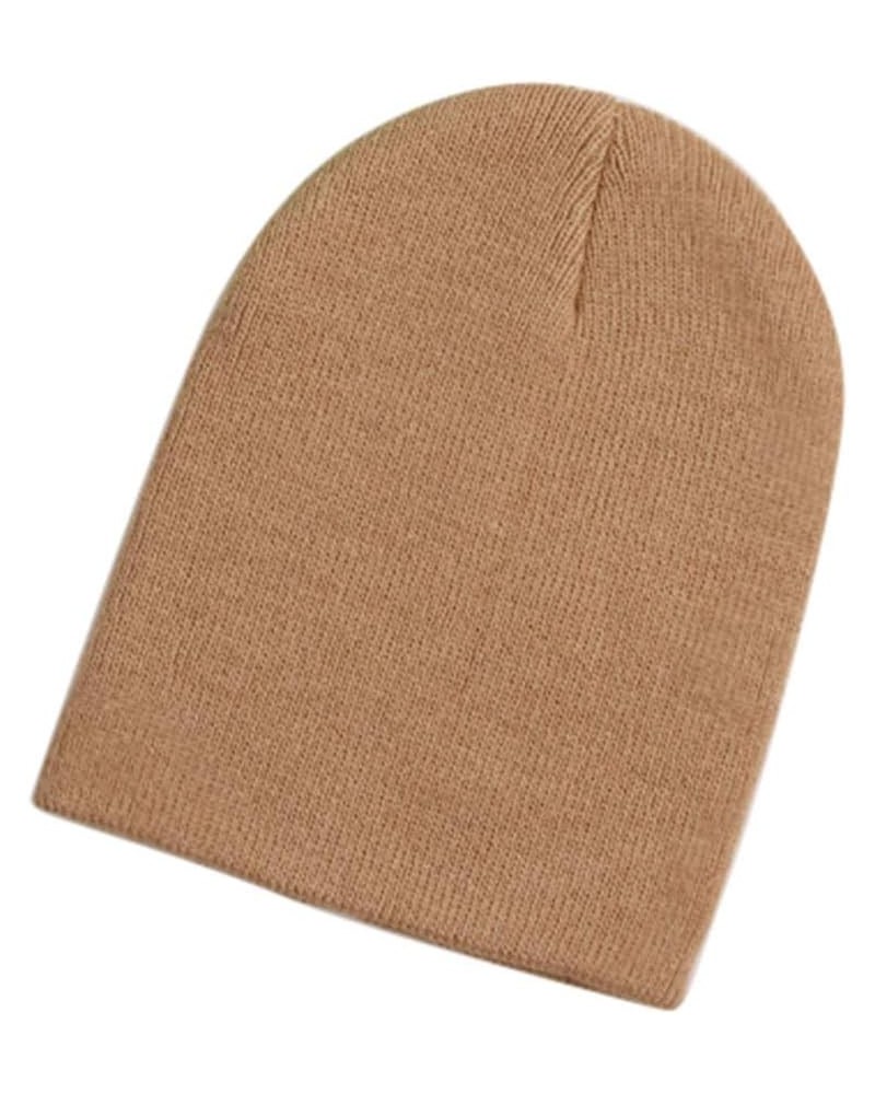 Babys Cute Knitted Beanie Hats Winter Warmer Soft Slouchy Beanies Cap Soft Stretch Hats for Cold Weather V06-khaki $7.19 Rain...