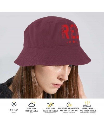 Remember Everyone Deployed Bucket Hat Bucket Hat Flodable Women Hats for Swimming Pool Accessories for Travel Must Deep Rose ...