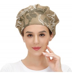 Adjustable Working Caps, Elastic Bandage Tie Back Hats, Cover Hair Bouffant Hats with Sweatband 66 Mammoth $10.19 Balaclavas