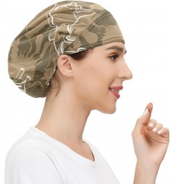 Adjustable Working Caps, Elastic Bandage Tie Back Hats, Cover Hair Bouffant Hats with Sweatband 66 Mammoth $10.19 Balaclavas