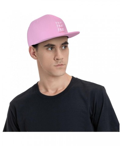 Pray On It Pray Over It Pray Through It Flat Bill Baseball Cap Snapback Hats for Men & Women Pink $9.89 Baseball Caps