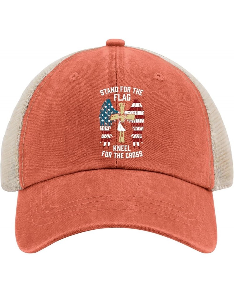 Stand for The Flag Kneel for The Cross Sun hat Hats for Men Fashion AllBlack Hats for Women Gifts for Grandma Saffron $10.55 ...