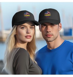 Yes, I'm Both of Them Proud Half USA Half Venezuela Flag Baseball Cap Adjustable Casual Mesh Hats Duck Tongue Hat for Men Wom...