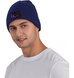 Hope for A Cure Migraine Headache Awareness Beanie Hat for Men Women Hats Skull Cap Warm Cozy Knitted Caps Navy Blue $10.16 S...