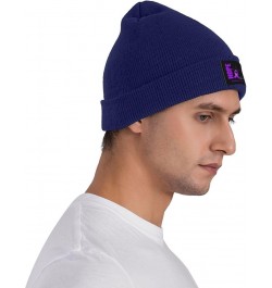 Hope for A Cure Migraine Headache Awareness Beanie Hat for Men Women Hats Skull Cap Warm Cozy Knitted Caps Navy Blue $10.16 S...