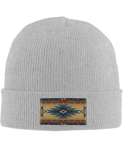 Native American Southwest Indian Ethnic Pattern Winter Hats Thick Knit Cuff Beanie Cap Warm Stocking Beanie Hat for Men Women...