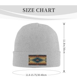 Native American Southwest Indian Ethnic Pattern Winter Hats Thick Knit Cuff Beanie Cap Warm Stocking Beanie Hat for Men Women...