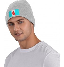 Flag of Koryakia Beanie Hat for Men Women Soft Cozy Skull Cap Winter Warm Knit Hats Gray $12.97 Skullies & Beanies