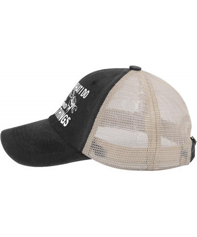 I Fix Stuff and I Know Things Hat for Men I Fix Things and I Know Stuff Hat Cool Stuff Hat for Men Funny Black-03 $11.58 Base...