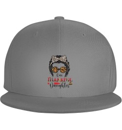 Thanksgiving Daughter Snapback Hats for Men Baseball Cap Trucker Hat Flat Brim Hats Gray $10.72 Baseball Caps