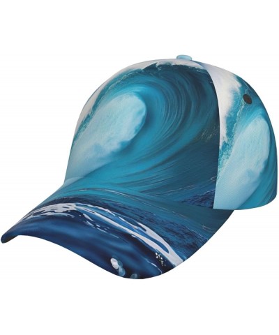 Books Dad Golf Hats,Unisex Baseball Cap,Adjustable Polo Hat for Men Women,Sport Hat Big Ocean Wave Hd $14.48 Baseball Caps