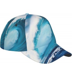 Books Dad Golf Hats,Unisex Baseball Cap,Adjustable Polo Hat for Men Women,Sport Hat Big Ocean Wave Hd $14.48 Baseball Caps