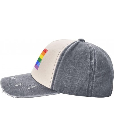 Demihomoromantic Pride Flag LGBTQ Baseball Cap Adult Adjustable Casual Duck Tongue Hat Golf Caps Trucker Hats Gray $10.65 Bas...