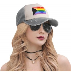 Demihomoromantic Pride Flag LGBTQ Baseball Cap Adult Adjustable Casual Duck Tongue Hat Golf Caps Trucker Hats Gray $10.65 Bas...