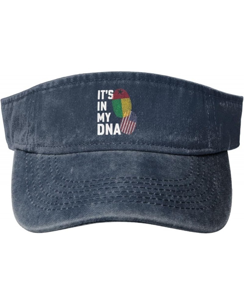 Guineabissau It's in My DNA Sun Hat Sun Visor Hats for Women Men Baseball Cap Golf Hats Navy Blue $11.60 Visors