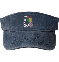 Guineabissau It's in My DNA Sun Hat Sun Visor Hats for Women Men Baseball Cap Golf Hats Navy Blue $11.60 Visors