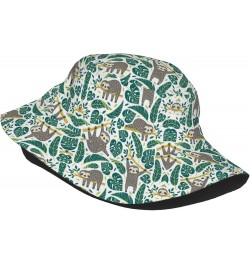 Wurton Adorable Sloth Print Unisex Cute Trendy Lightweight Bucket Hat Outdoor Aesthetic Fisherman Cap Sun Hat Black $11.19 Bu...