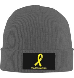 Spina Bifida Awareness Knit Beanie Hats Men Women Black Winter Hats Skull Caps Warm Classic Slouchy Deep Heather $11.31 Skull...