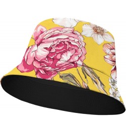 Funny Bucket Hats Art Bucket Hat Flower Packable Women Hat for Travel Accessories for Vacation Must Haves Romantic 1 $10.40 B...