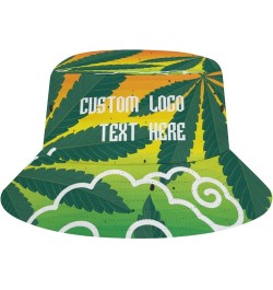 Custom Bucket Hat, Add Text Design Custom Your Own Bucket Hat for Women Men, Summer Vacation Travel Style $14.39 Bucket Hats