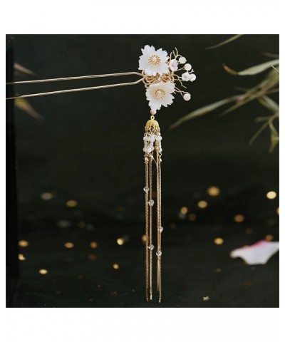 Women's Antique Hairpin Step Rocking Buckle Flower Beads Tassel Hairpin 10 $19.71 Headbands