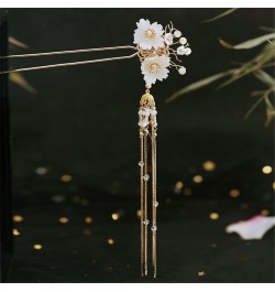 Women's Antique Hairpin Step Rocking Buckle Flower Beads Tassel Hairpin 10 $19.71 Headbands