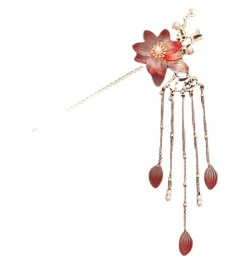 Women's Antique Hairpin Step Rocking Buckle Flower Beads Tassel Hairpin 10 $19.71 Headbands