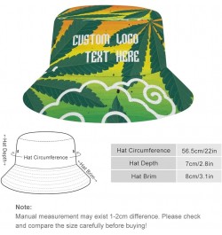 Custom Bucket Hat, Add Text Design Custom Your Own Bucket Hat for Women Men, Summer Vacation Travel Style $14.39 Bucket Hats