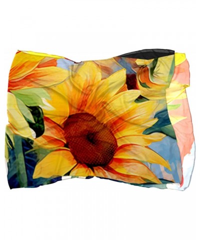 Scarf for Women,Womens Scarf,Head Scarf for Women,Wildflower Watercolor Sunflower $11.66 Scarves