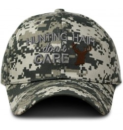 Custom Camo Baseball Cap Hunting Hair Don't Care Hunting Cotton Pixel Camo Design Only $18.87 Baseball Caps