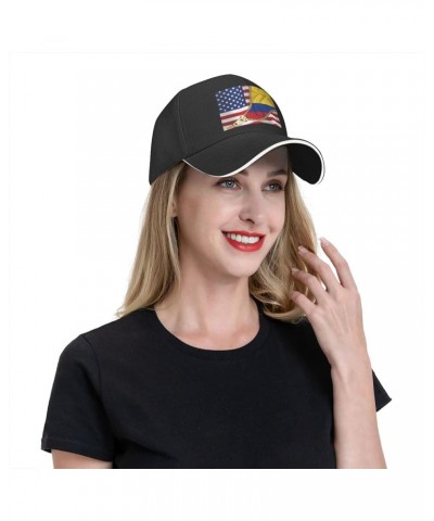 American Flag and Tigray Flag Baseball Caps Men Women Ball Hat Adjustable Trucker Hat American Flag and Colombian Flag $9.35 ...