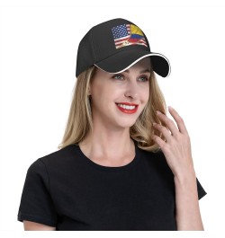 American Flag and Tigray Flag Baseball Caps Men Women Ball Hat Adjustable Trucker Hat American Flag and Colombian Flag $9.35 ...