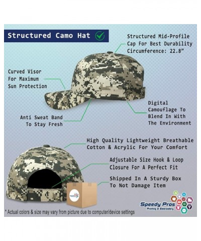 Custom Camo Baseball Cap Hunting Hair Don't Care Hunting Cotton Pixel Camo Design Only $18.87 Baseball Caps