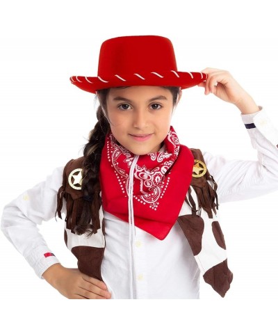 Dress-up 1PC for Prop Children's Hat Decorations Party Cowboy Red Holiday Baseball Caps Hats for Women Men Red-2 $6.89 Cowboy...