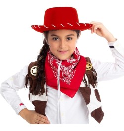 Dress-up 1PC for Prop Children's Hat Decorations Party Cowboy Red Holiday Baseball Caps Hats for Women Men Red-2 $6.89 Cowboy...