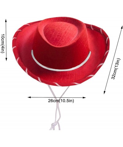 Dress-up 1PC for Prop Children's Hat Decorations Party Cowboy Red Holiday Baseball Caps Hats for Women Men Red-2 $6.89 Cowboy...