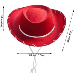 Dress-up 1PC for Prop Children's Hat Decorations Party Cowboy Red Holiday Baseball Caps Hats for Women Men Red-2 $6.89 Cowboy...