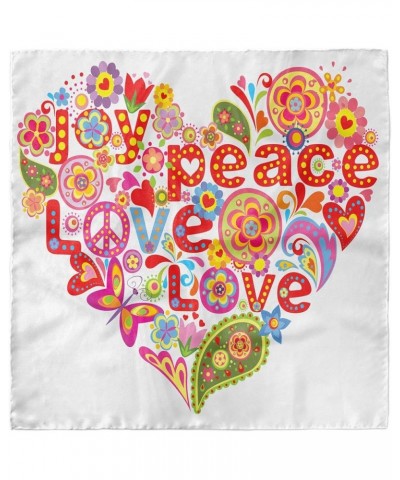 Spring Hairscarf, Hippie Floral Heart Sign, Head Wrap Multicolor $15.19 Scarves