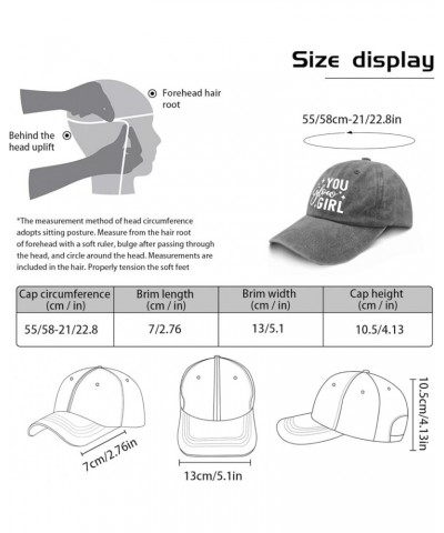 You Glow Girl Cap Camp Hat Pigment Black Golf Hats Men Gifts for Grandma Sun Caps Pigment Gray $11.79 Sun Hats