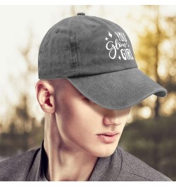 You Glow Girl Cap Camp Hat Pigment Black Golf Hats Men Gifts for Grandma Sun Caps Pigment Gray $11.79 Sun Hats