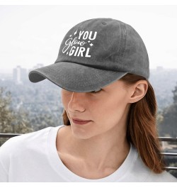 You Glow Girl Cap Camp Hat Pigment Black Golf Hats Men Gifts for Grandma Sun Caps Pigment Gray $11.79 Sun Hats