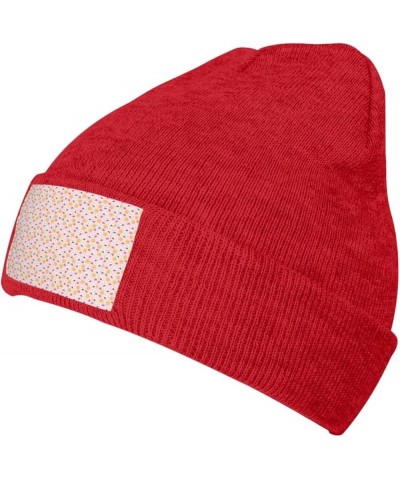 Lovely Rice Ball Print Unisex Warm Knit Hat Cap Winter Cap Cute Soft Warm Outdoor Ski Knit Cap Nightcap Red $9.31 Skullies & ...