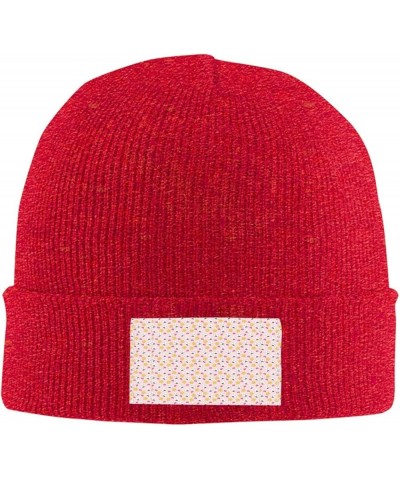 Lovely Rice Ball Print Unisex Warm Knit Hat Cap Winter Cap Cute Soft Warm Outdoor Ski Knit Cap Nightcap Red $9.31 Skullies & ...