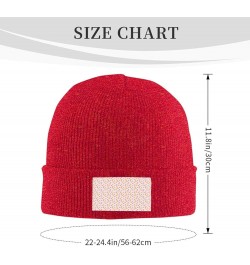 Lovely Rice Ball Print Unisex Warm Knit Hat Cap Winter Cap Cute Soft Warm Outdoor Ski Knit Cap Nightcap Red $9.31 Skullies & ...